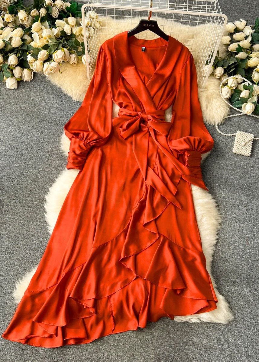 Robe portefeuille terracotta – Image 6