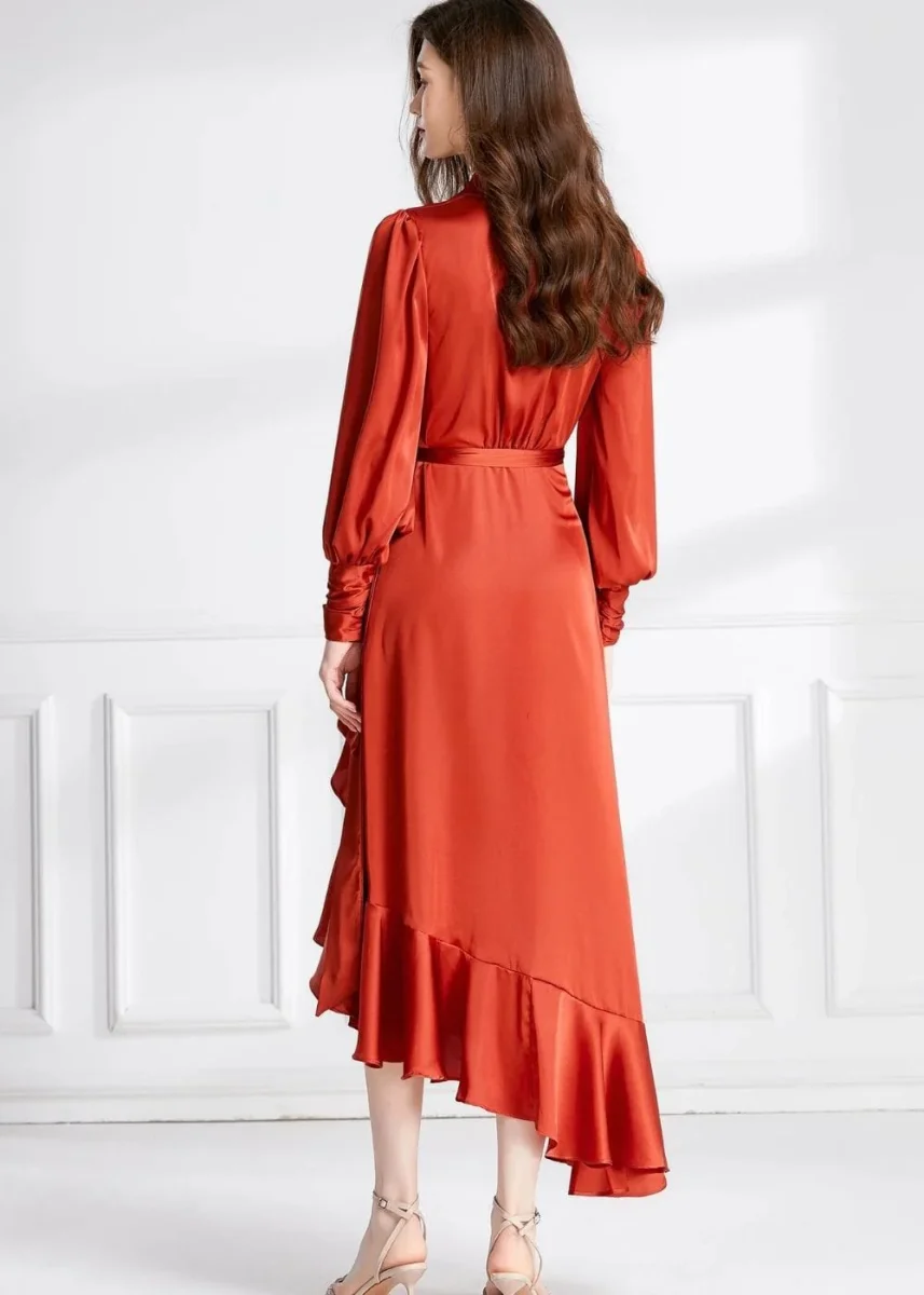 Robe portefeuille terracotta – Image 4