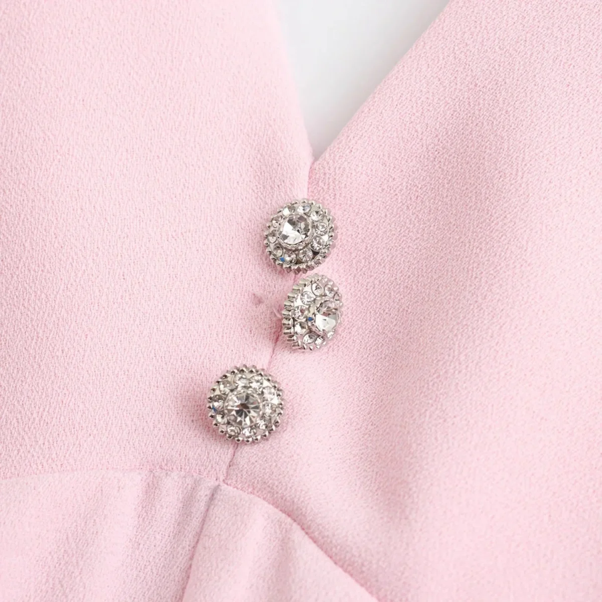 Robe rose poudré femme courte – Image 6