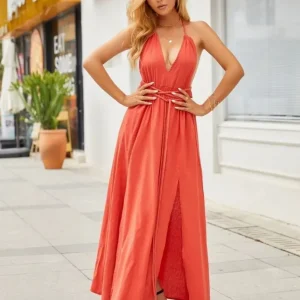 Robe rose terracotta