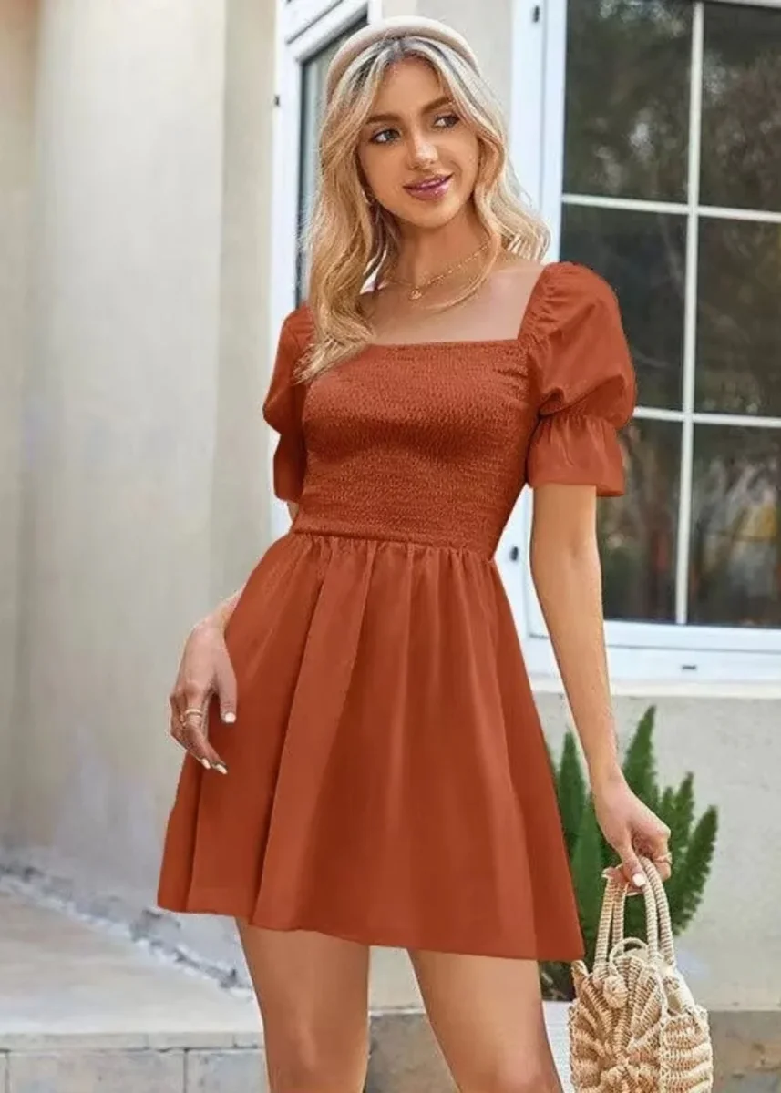 Robe rouille terracotta – Image 2