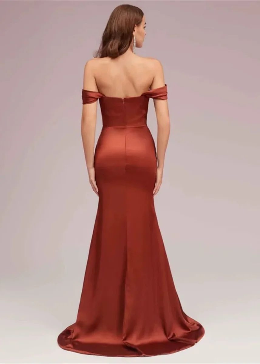 Robe sirène terracotta – Image 4