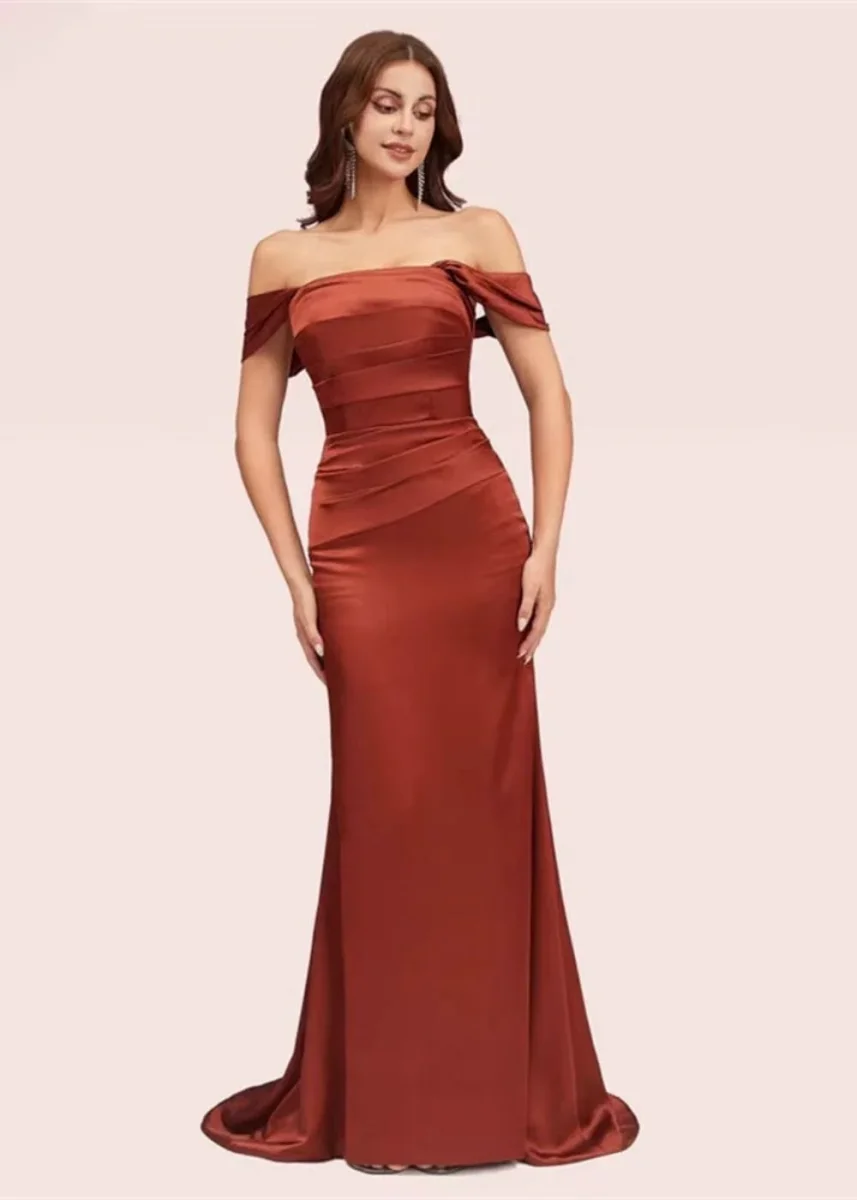 Robe sirène terracotta – Image 7