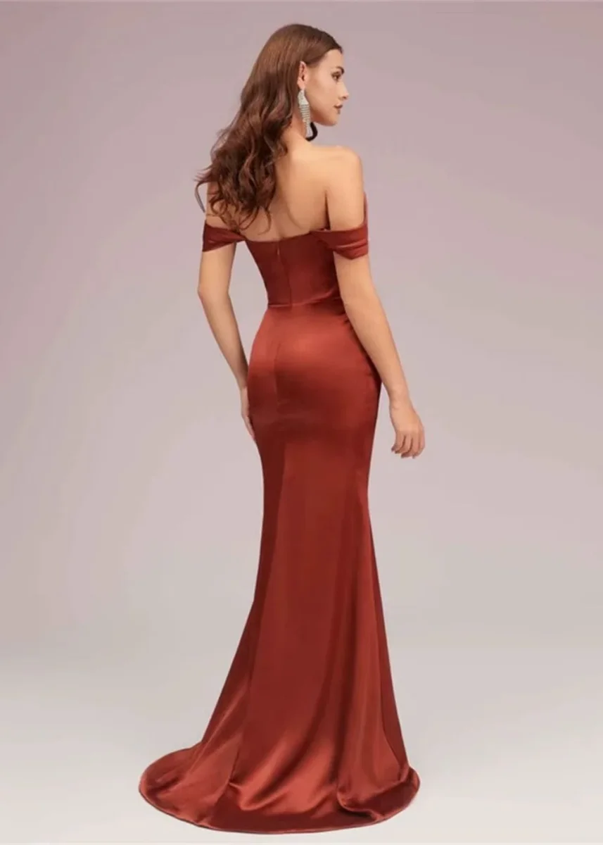 Robe sirène terracotta – Image 3