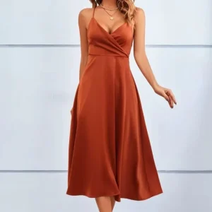 Robe témoin de mariage terracotta