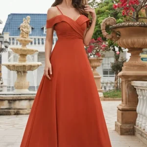 Robe terracotta mariage demoiselle