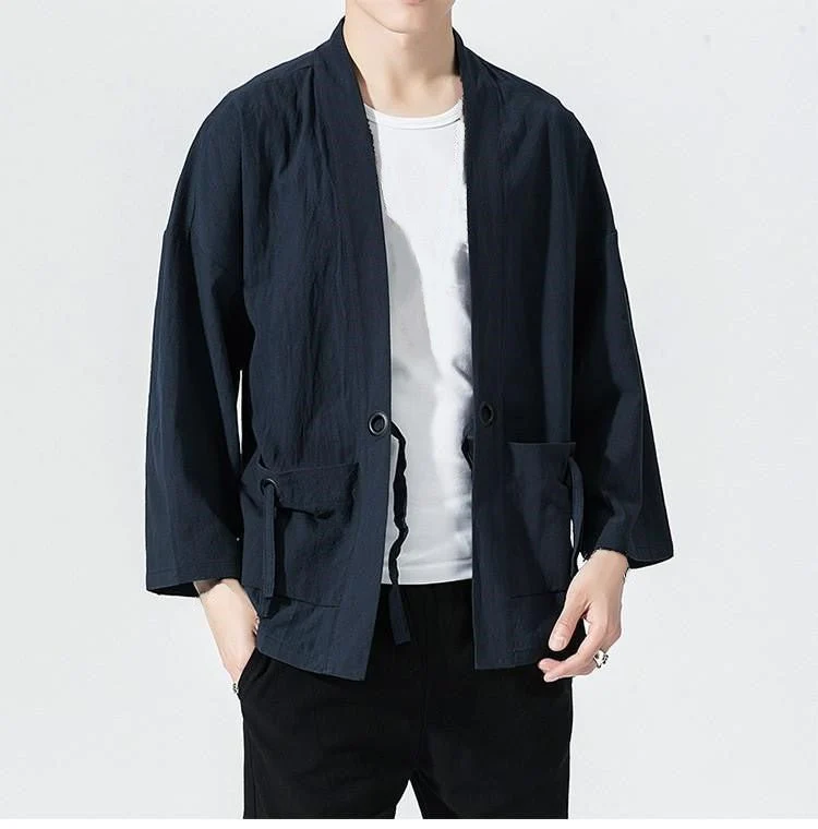 Veste Kimono Japonaise - Uni – Image 3