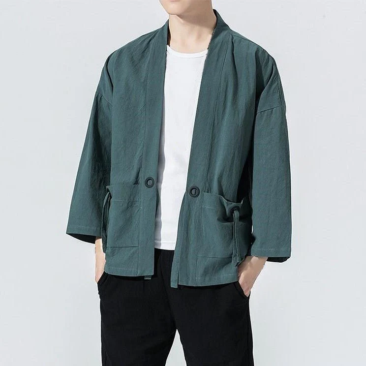 Veste Kimono Japonaise - Uni – Image 5