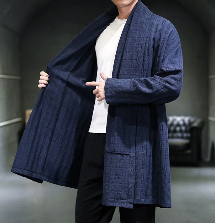 Veste Longue Kimono Homme – Image 7